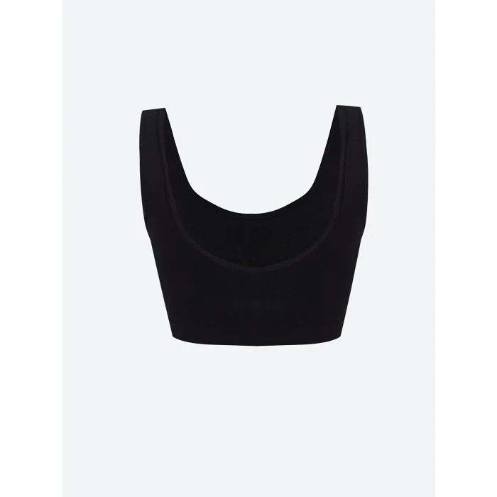 LCW DREAM Siyah Balensiz Dolgusuz Düz Seamless Sporcu Sütyen