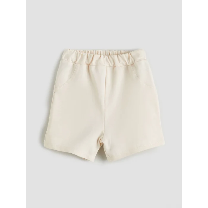 LCW baby Mavi Baskılı Erkek Bebek Tişört ve Şort 2li