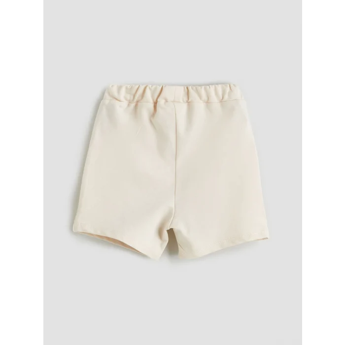 LCW baby Mavi Baskılı Erkek Bebek Tişört ve Şort 2li