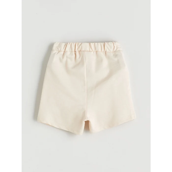 LCW baby Mavi Baskılı Erkek Bebek Tişört ve Şort 2li