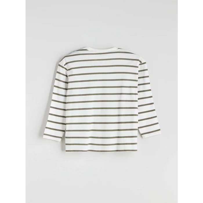 LCW baby Ekru Bisiklet Yaka Baskılı Erkek Bebek Sweatshirt ve Eşofman Alt 2li