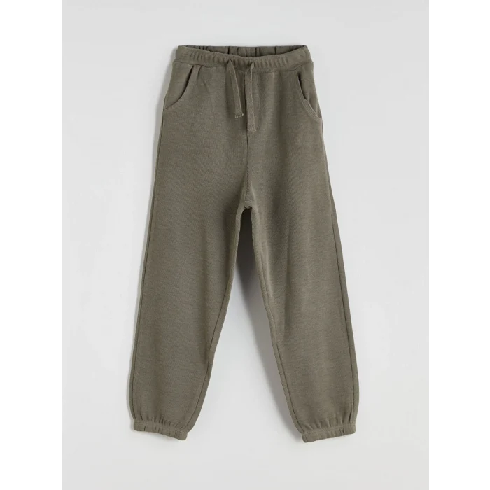 LCW baby Ekru Bisiklet Yaka Baskılı Erkek Bebek Sweatshirt ve Eşofman Alt 2li