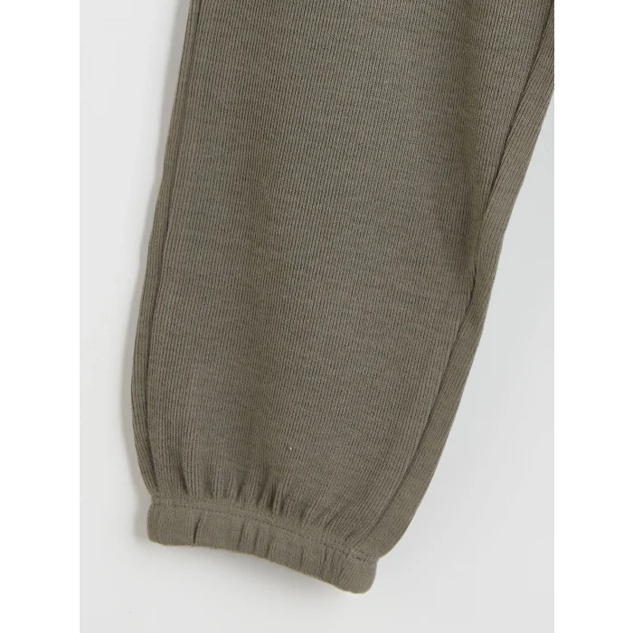 LCW baby Ekru Bisiklet Yaka Baskılı Erkek Bebek Sweatshirt ve Eşofman Alt 2li