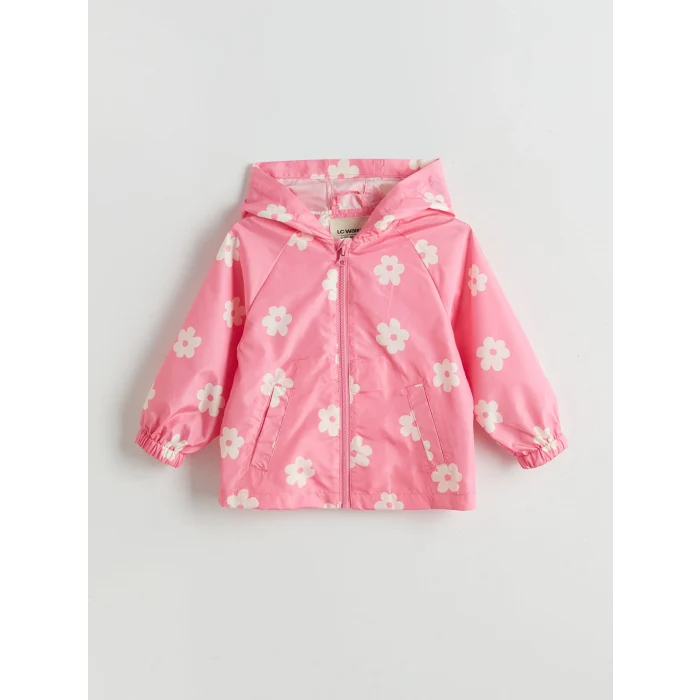 LCW Kids Pembe Kapüşonlu Kız Çocuk Şişme Mont