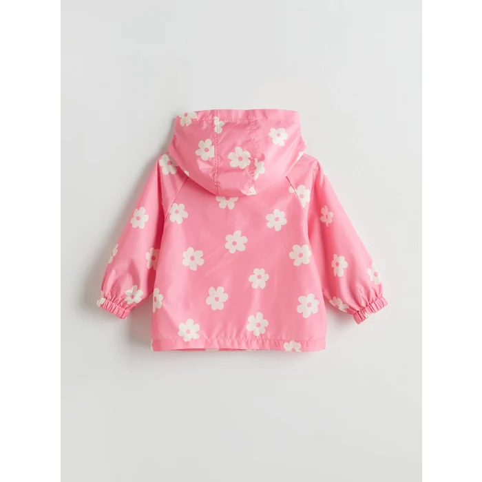 LCW Kids Pembe Kapüşonlu Kız Çocuk Şişme Mont