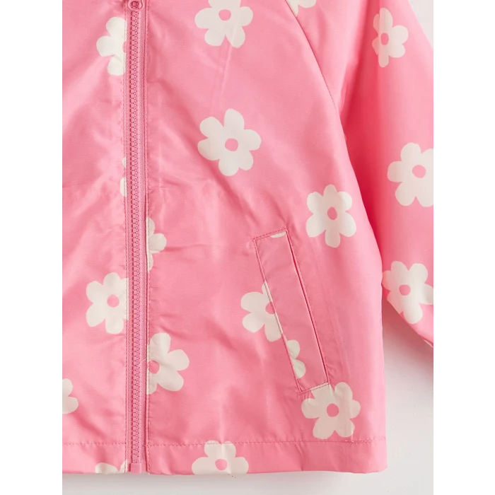 LCW Kids Pembe Kapüşonlu Kız Çocuk Şişme Mont