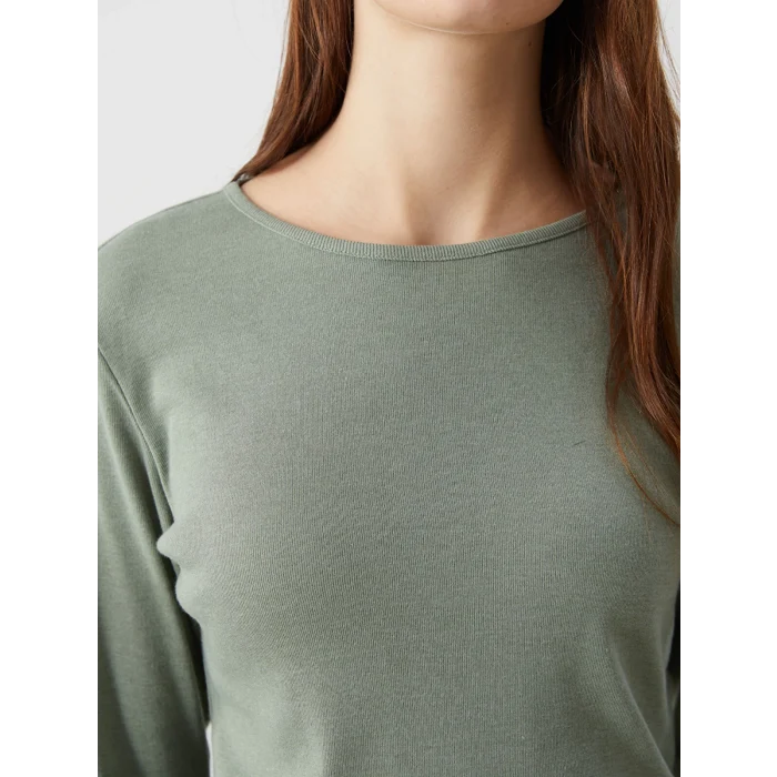 LCWAIKIKI Classic Yeşil Bisiklet Yaka Kadın Body