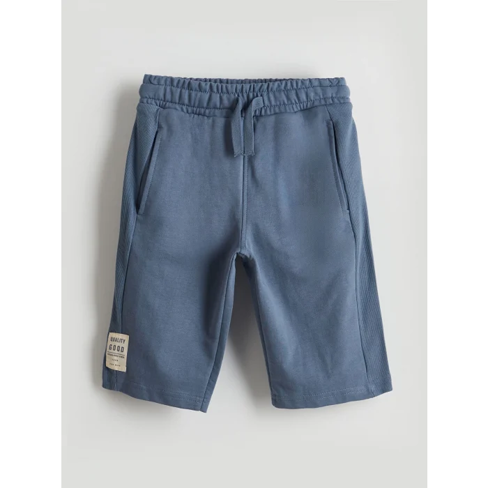 LCW Kids Mavi Beli Lastikli Erkek Çocuk Şort