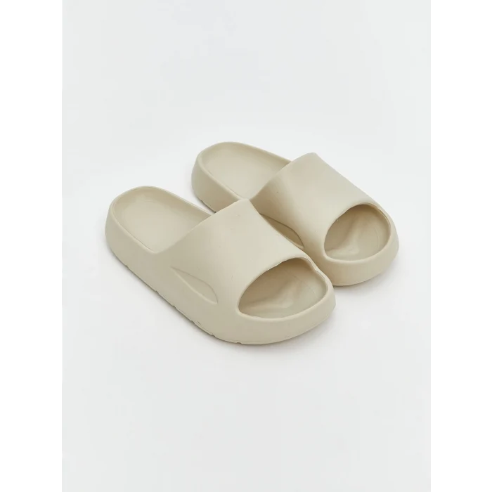 LCW STEPS Bej Tek Bantlı Erkek Çocuk Terlik