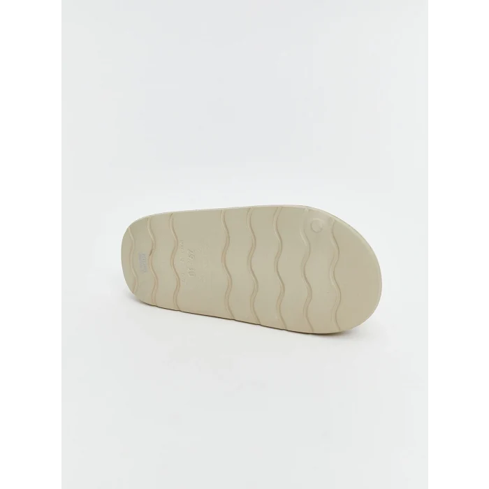 LCW STEPS Bej Tek Bantlı Erkek Çocuk Terlik