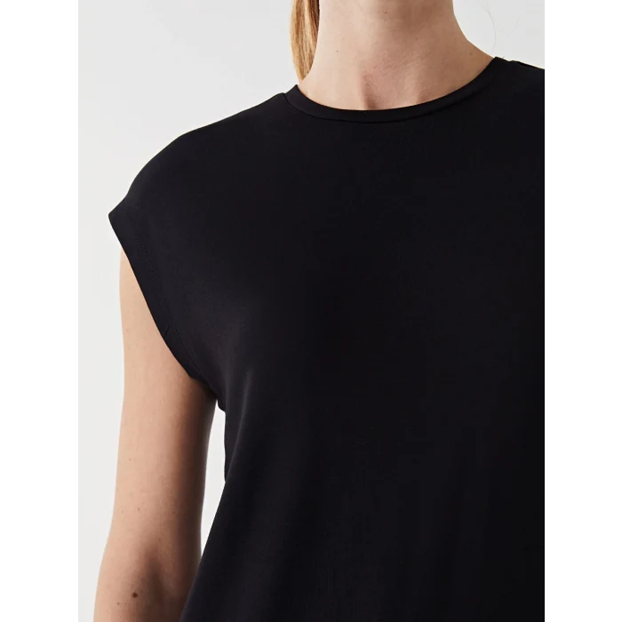 LCW Modest Siyah Bisiklet Yaka Kadın Tunik