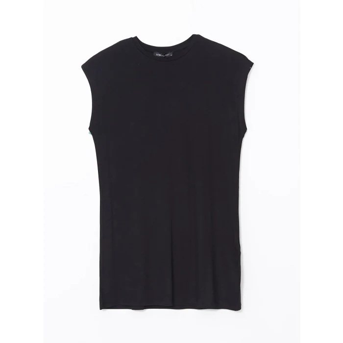 LCW Modest Siyah Bisiklet Yaka Kadın Tunik