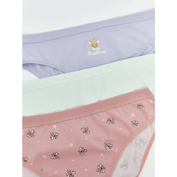 LCW Young Pembe Baskılı Bikini Külot 3lü