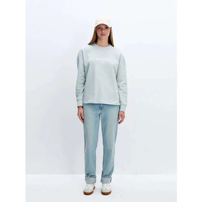 LCW ACCESSORIES Ekru Yazı Nakışlı Kadın Kep Şapka