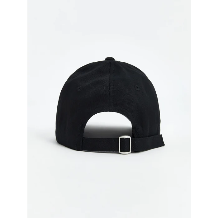 LCW ACCESSORIES Siyah Yazı Nakışlı Kadın Kep Şapka