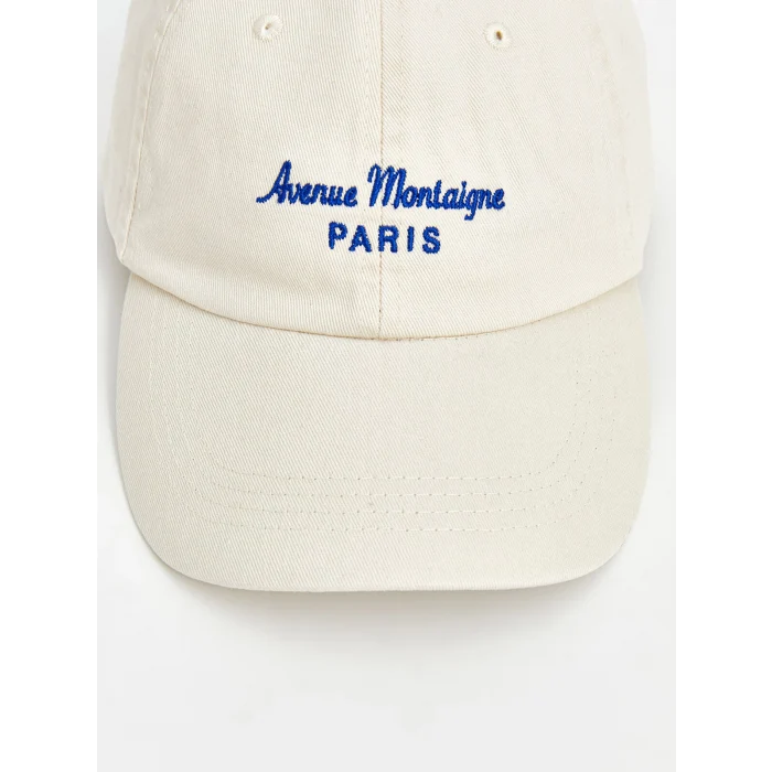 LCW ACCESSORIES Ekru Yazı Nakışlı Kadın Kep Şapka