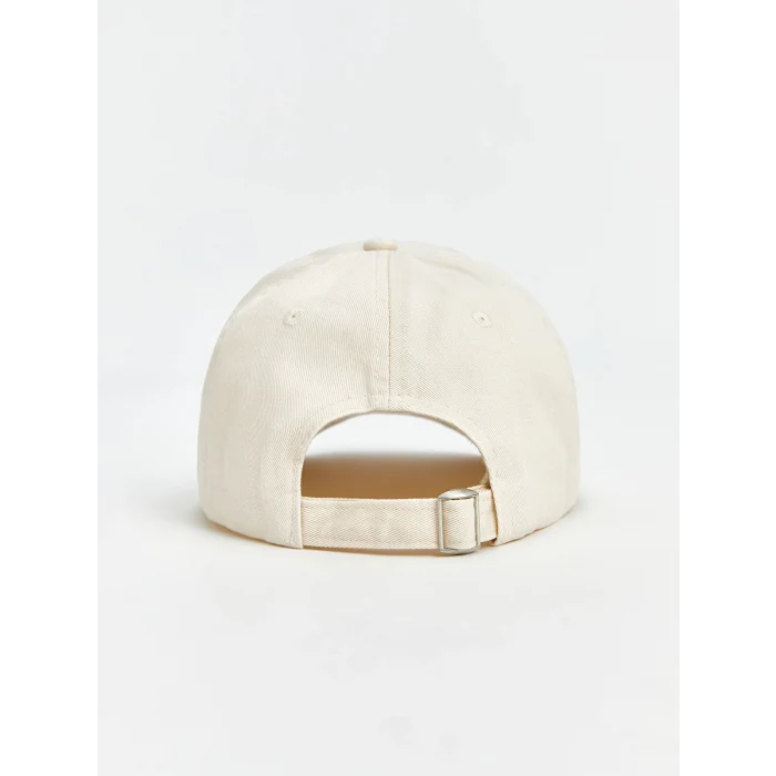 LCW ACCESSORIES Ekru Yazı Nakışlı Kadın Kep Şapka