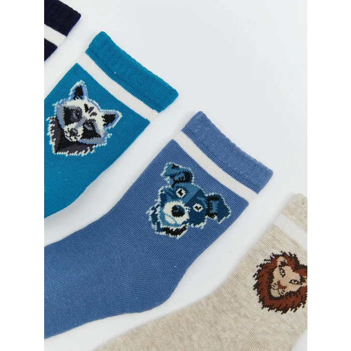 LCW Kids Karişik Desenli Erkek Çocuk Soket Çorap 7li