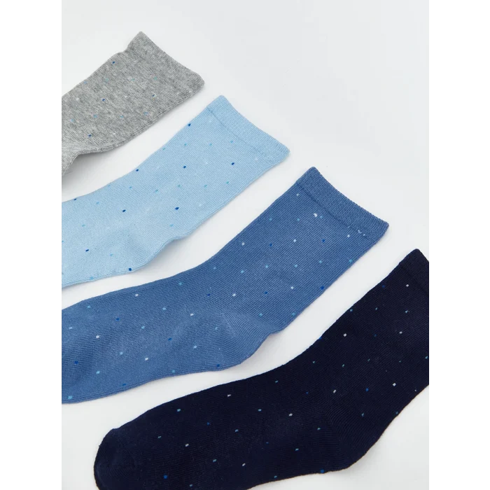 LCW Kids Karişik Puantiyeli Erkek Çocuk Soket Çorap 7li