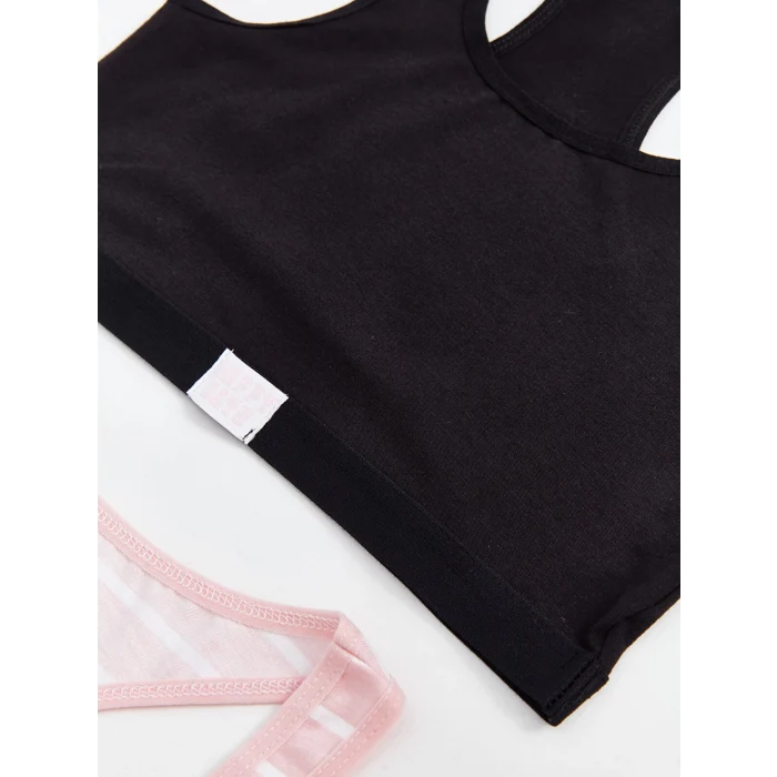 LCW Kids Siyah Kız Çocuk Büstiyer 2li