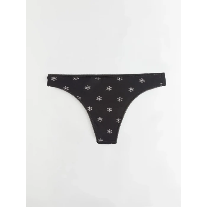 LCW DREAM Siyah Baskılı Brazilian Külot 3lü Paket