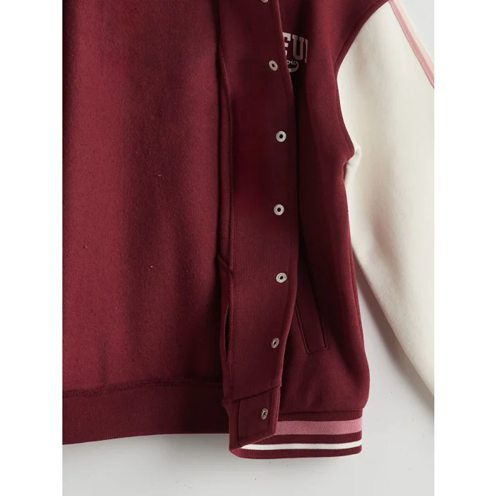 LCW Kids Mürdüm Baskılı Kız Çocuk Kolej Ceket