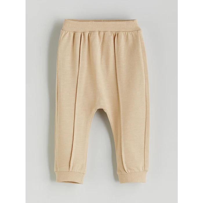 LCW baby Ekru Baskılı Erkek Bebek Sweatshirt ve Eşofman Alt 2li