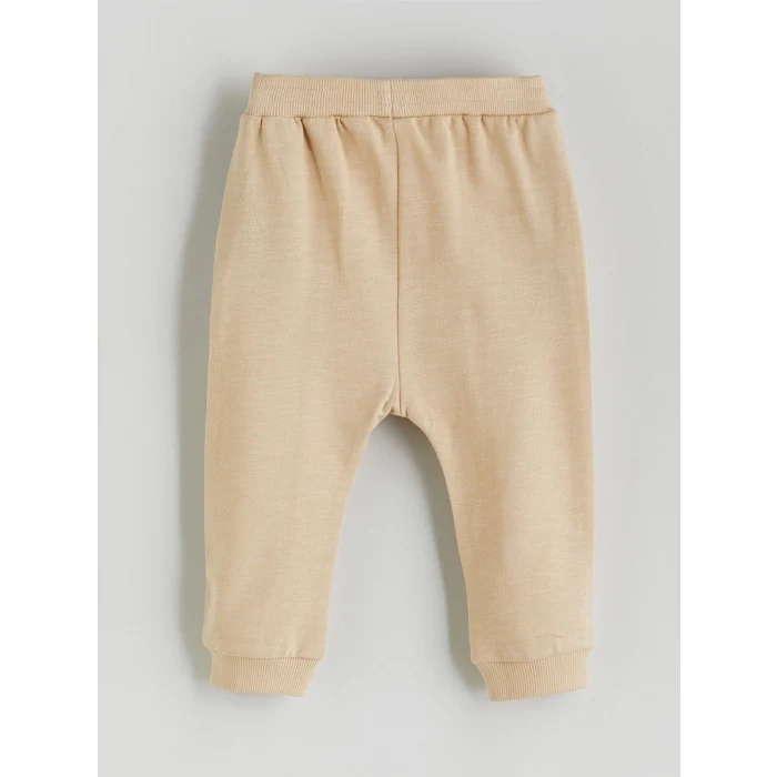 LCW baby Ekru Baskılı Erkek Bebek Sweatshirt ve Eşofman Alt 2li