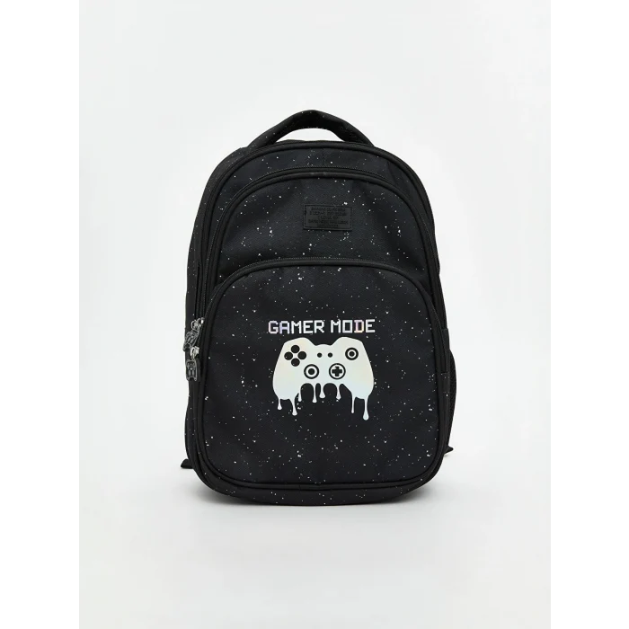 LCW ACCESSORIES Siyah Baskılı Erkek Çocuk Okul Çantası