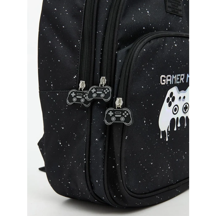 LCW ACCESSORIES Siyah Baskılı Erkek Çocuk Okul Çantası