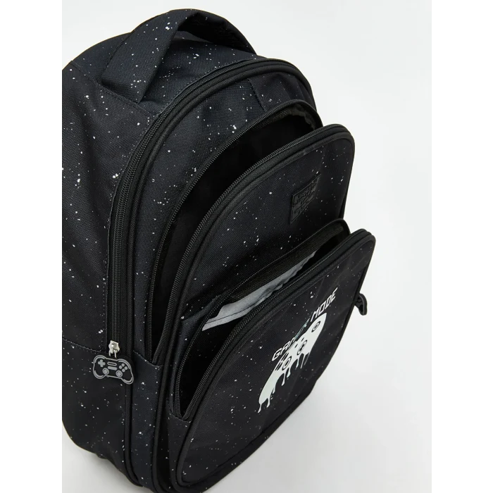 LCW ACCESSORIES Siyah Baskılı Erkek Çocuk Okul Çantası