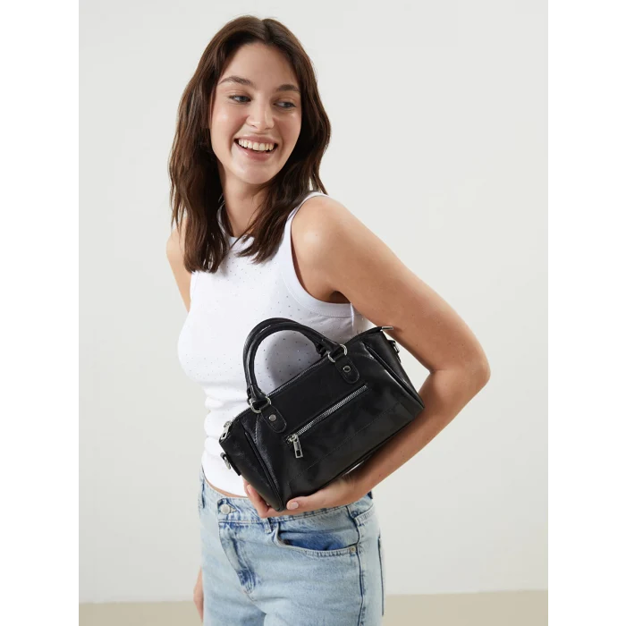 LCW ACCESSORIES Siyah Çıkarılabilir Askılı Kadın Omuz Çantası