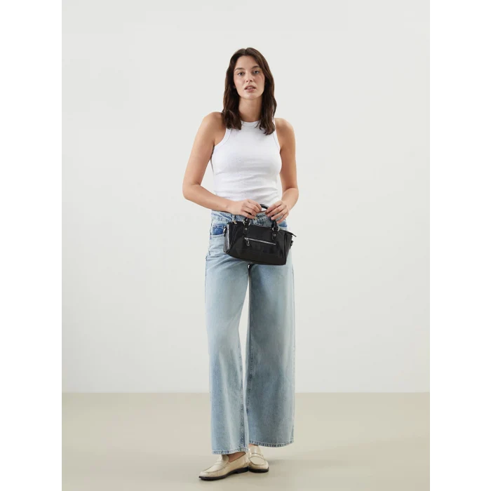 LCW ACCESSORIES Siyah Çıkarılabilir Askılı Kadın Omuz Çantası