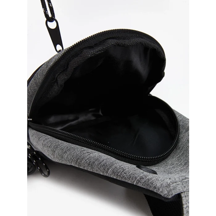 LCW ACCESSORIES Gri Fermuarlı Erkek Göğüs Çantası