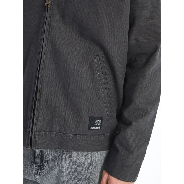 XSIDE Antrasit Rahat Kalıp Gömlek Yaka Erkek Mont