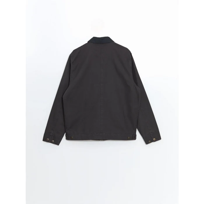 XSIDE Antrasit Rahat Kalıp Gömlek Yaka Erkek Mont