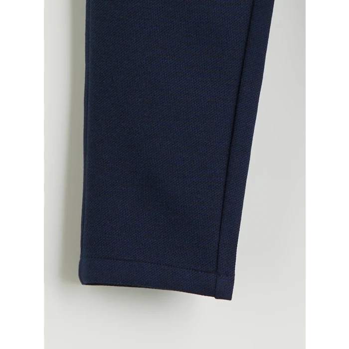 LCW Kids Lacivert Beli Lastikli Dokulu Erkek Çocuk Pantolon