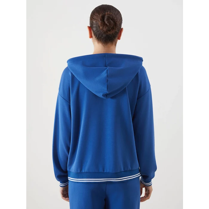 LCWAIKIKI Classic Mavi Oversize Kadın Hoodie