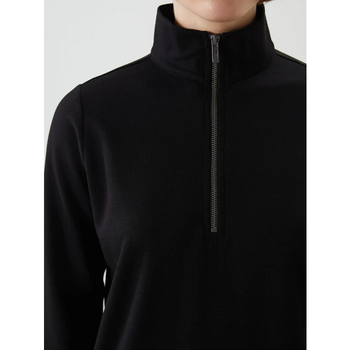 LCWAIKIKI Classic Siyah Dik Yaka Kadın Tunik