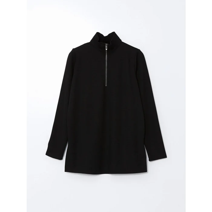 LCWAIKIKI Classic Siyah Dik Yaka Kadın Tunik
