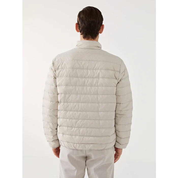 SOUTHBLUE Bej Standart Kalıp Dik Yaka Erkek Şişme Mont