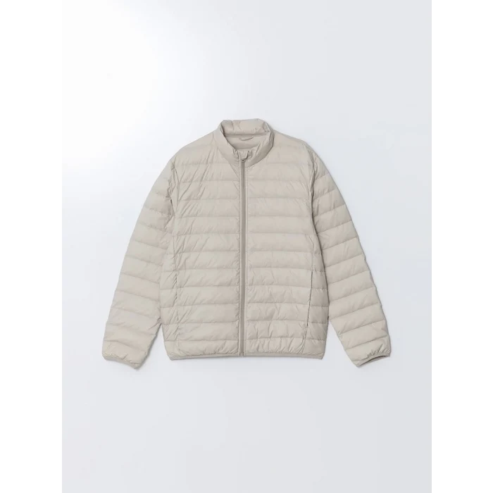 SOUTHBLUE Bej Standart Kalıp Dik Yaka Erkek Şişme Mont