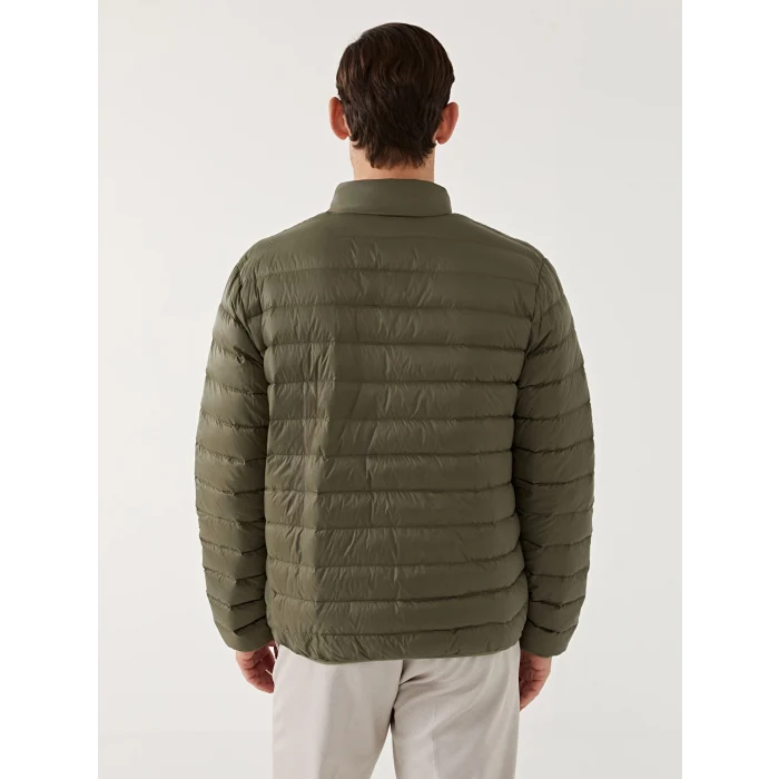 SOUTHBLUE Yeşil Standart Kalıp Dik Yaka Erkek Şişme Mont