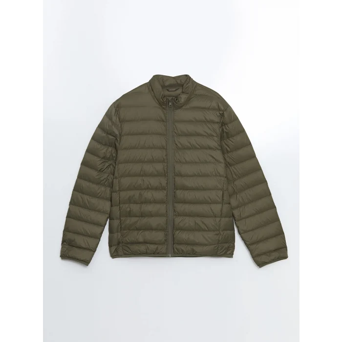 SOUTHBLUE Yeşil Standart Kalıp Dik Yaka Erkek Şişme Mont