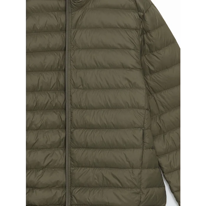 SOUTHBLUE Yeşil Standart Kalıp Dik Yaka Erkek Şişme Mont