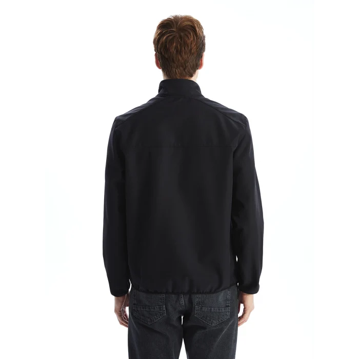 LCWAIKIKI Classic Siyah Standart Kalıp Dik Yaka Erkek Mont