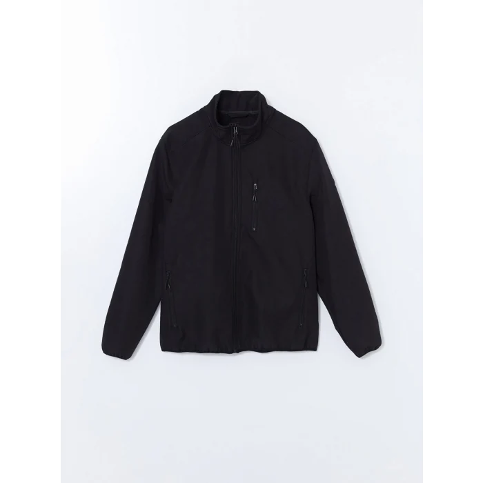 LCWAIKIKI Classic Siyah Standart Kalıp Dik Yaka Erkek Mont