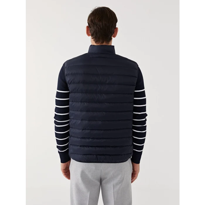 SOUTHBLUE Lacivert Standart Kalıp Dik Yaka Erkek Şişme Yelek