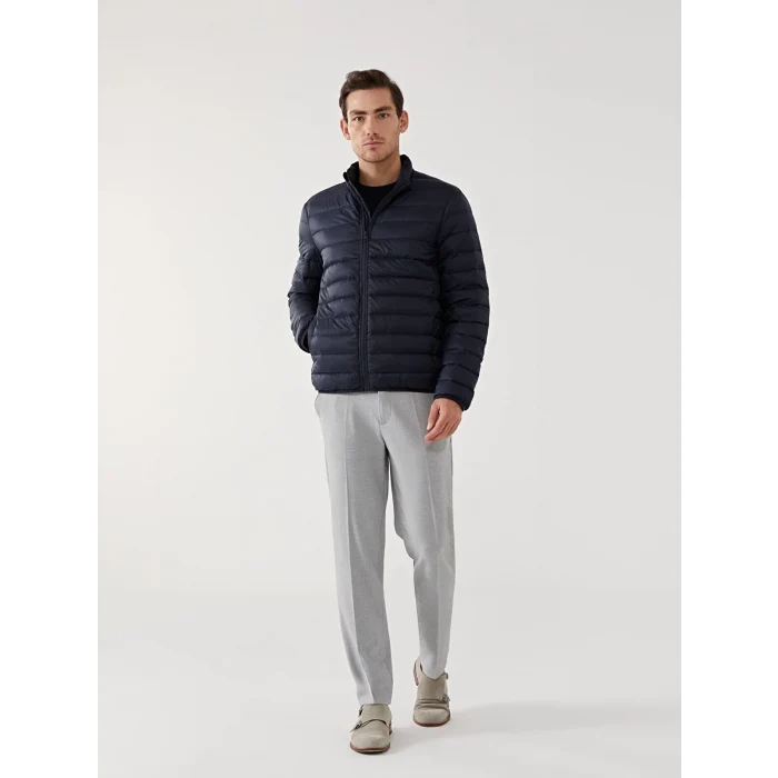 SOUTHBLUE Lacivert Standart Kalıp Dik Yaka Erkek Şişme Mont