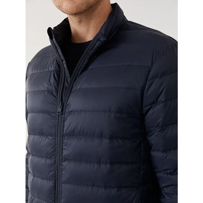 SOUTHBLUE Lacivert Standart Kalıp Dik Yaka Erkek Şişme Mont